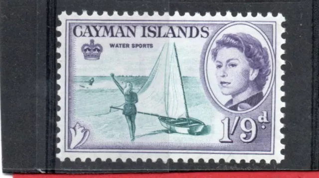 Cayman Islands QE2 1962 1s.9d. sg 176 VLH.Mint