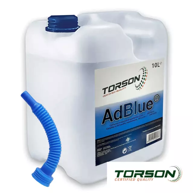 Adblue Torson 10L 10 Litres Normes Euro IV V Et VI Iso 22241-1 Avec Buse