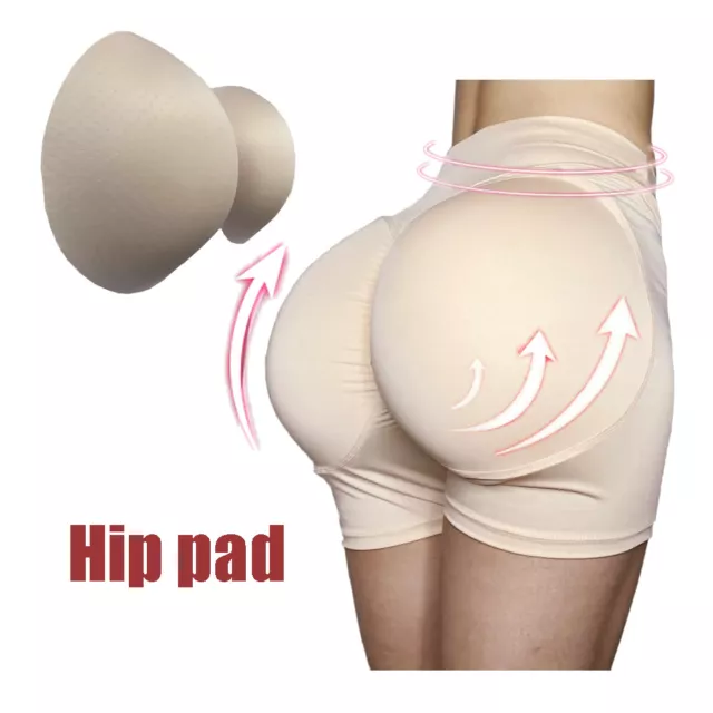 Silicone Butt Hip Enhancer Shaper Panties Underwear, Women Butt Pads  Enhancer Panties Padded Hip Seamless Fake Padding Briefs, for Skirts,  Dresses