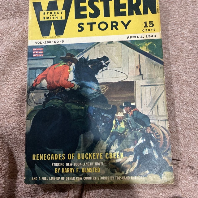 Western Story Magazine April 3, 1943 Vol. 206 #5 Vg
