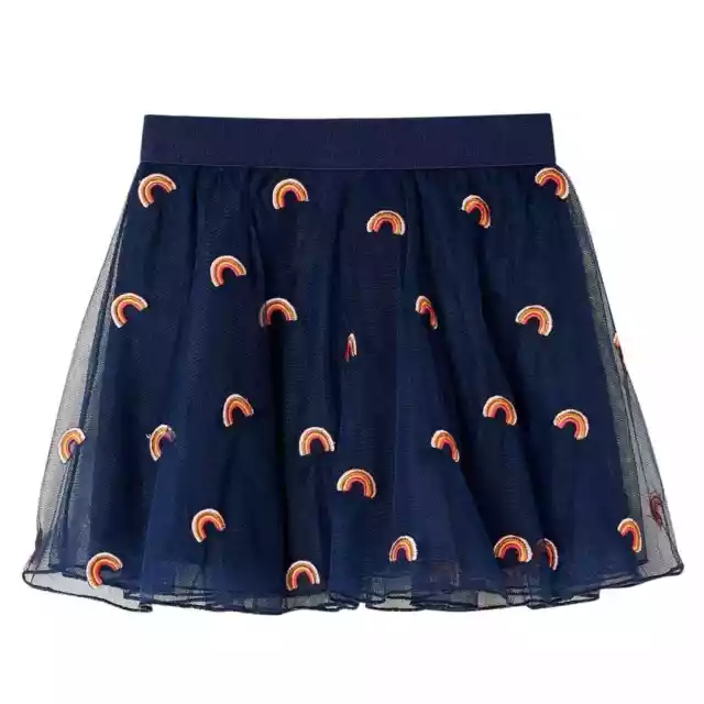 Jupe avec tulle pour enfants bleu marine 140 E5A9