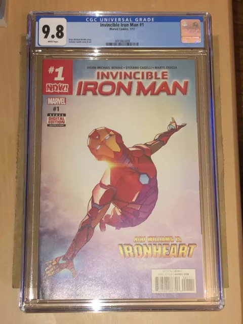 Invincible Iron Man #1 CGC 9.8 2017 1ST APP Riri Williams IRONHEART Disney+ MCU