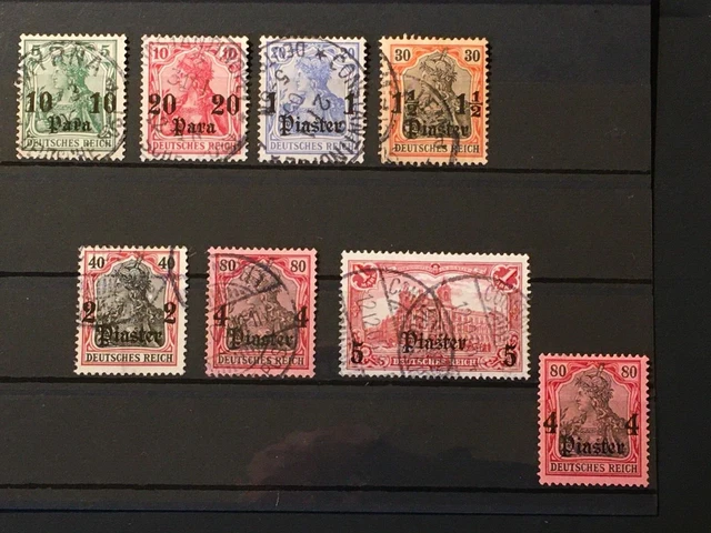 DAPO-TÜRK Deutsche Auslandspostämter (Türkei) 1905, Lot aus Mi. 24 - 35