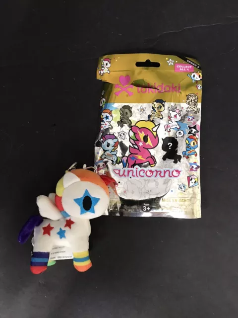 Tokidoki Aurora World Unicorno Plush Clip-on Collectible Series 2 Bowie