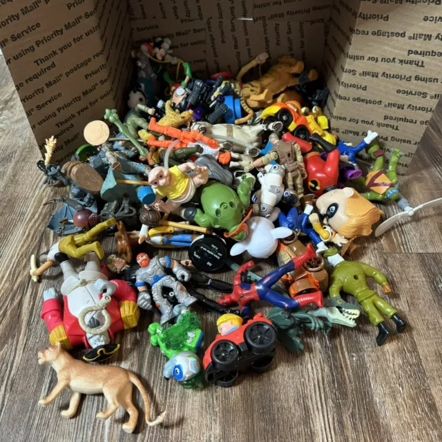 Random 5 Lbs Toy Bulk Lot Vintage & Recent Action Figures Cars Mixed Bundle Toys