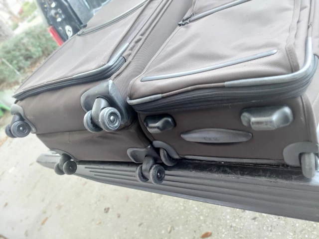 Tumi International Expandable Check in Carry On Brown Alpha G4 Luggage Suitcase 5