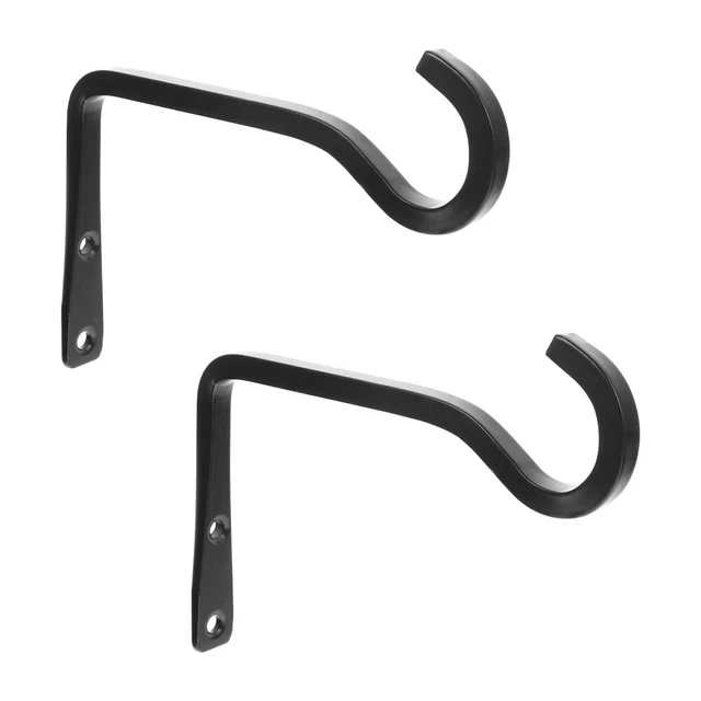 Gancho colgante de pared linterna colgantes al aire libre maceta gancho colgante hierro negro