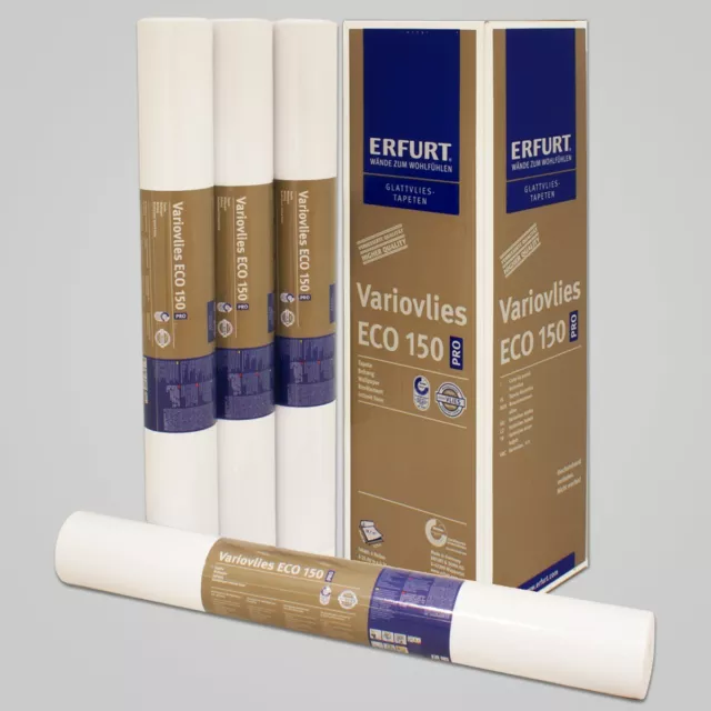 Erfurt EcoVlies EV 150 Glattvlies 25x0,75m Variovlies Renoviervlies (1,39€/1qm)