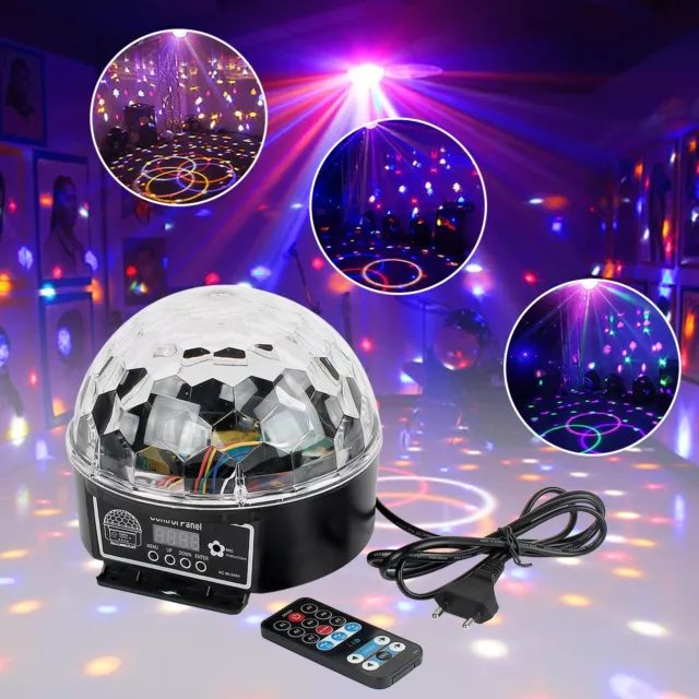 LED RGB Boule de Disco Discothèque Effet Lumière Dj Party