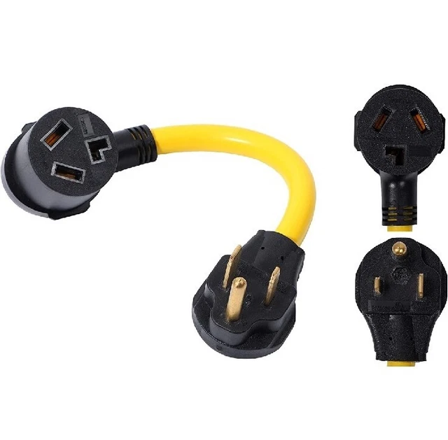 ONETAK NEMA 6-50P to 10-30R 240V 30 Amp 3 Prong Male Plug to 3 Prong Female O... ONETAK NEMA 6-50P to 10-30R 240V 30 Amp 3 Prong Male Plug to 3 Prong Female O...