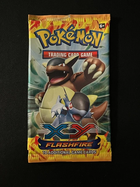 EMPTY XY Flashfire Booster Pack Box Pokemon Card Kangaskhan