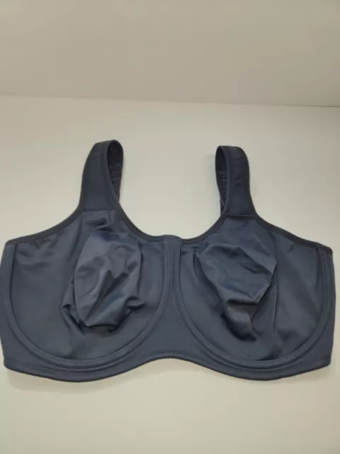 Wacoal 855170 Underwire Sports Bra Adjustable Straps Sz 42DDD Gray