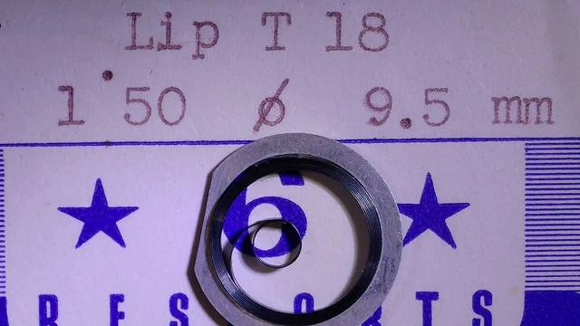 Ressort De Barillet Pour Montre LIP T18 - Aciers Trempés - Bride à Ailettes