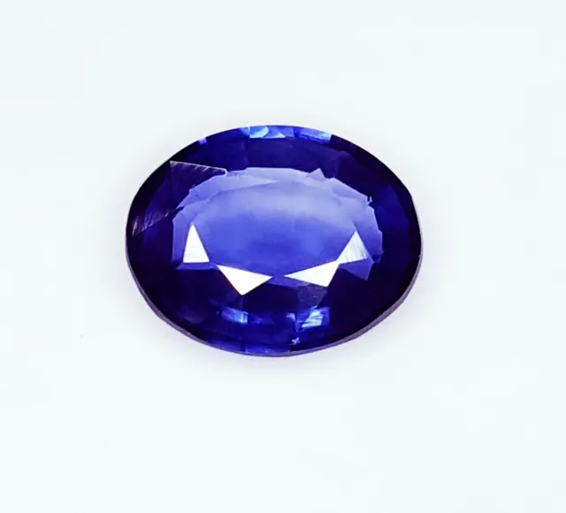 Loose Gemstone Natural Blue Sapphire 1.72 Ct Untreated Certified Oval Shape Gem