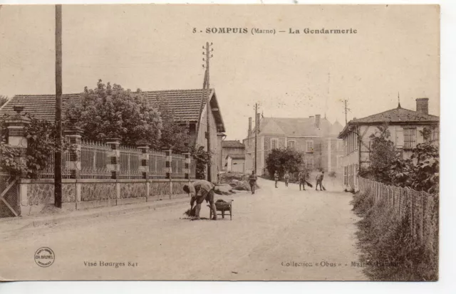 SOMPUIS - Marne - CPA 51 - la Gendarmerie