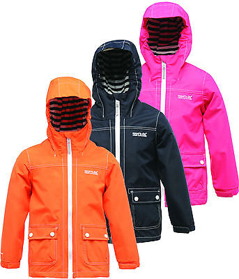 Regatta Foxworth Kids Jacket Waterproof Lined Girls Boys Coat RKW145