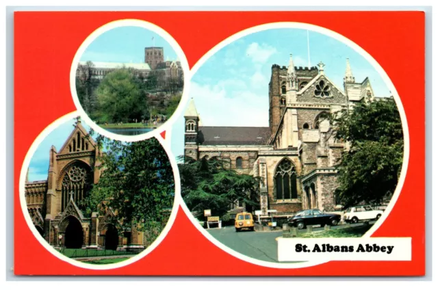 Postcard St Albans Abbey Hertfordshire