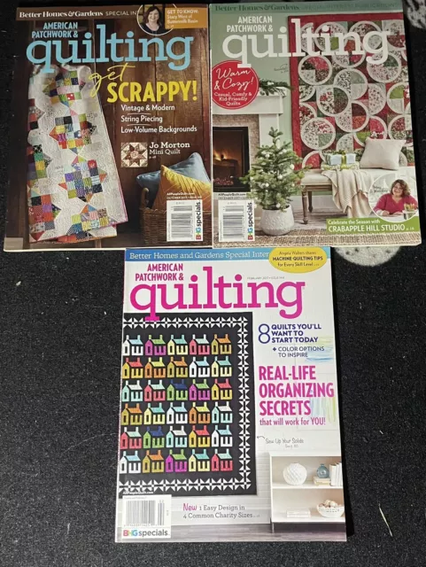 American Patchwork & Quilting Magazine aus 2017 3 Stück in Englisch