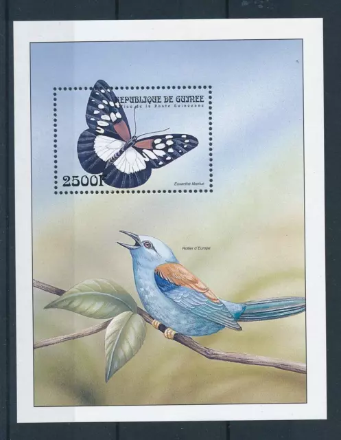 [26197] Guinea 1999  Butterfly Bird Sheet MNH