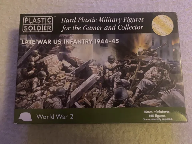 Plastic Soldier Company 15mm Late War US Infantry 1944-45. 145 Figures