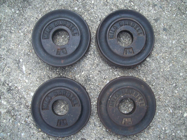 Paires De Poids Vintage Jowett 2 X 25 Lbs (1") - Haltérophilie - Occasion