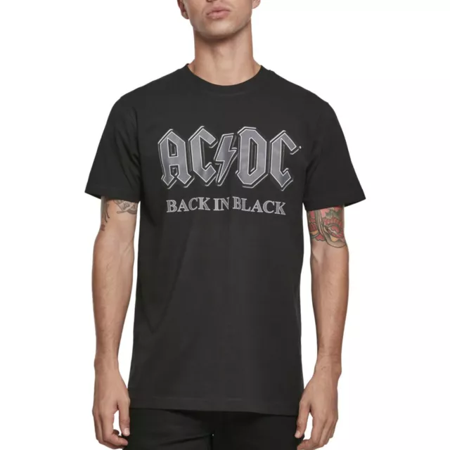 Merchcode Shirt - ACDC Back In Black