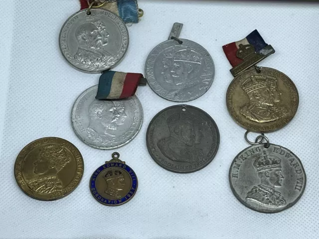His Majesty King Edward VIII AD 1937 Medal Job lot Curios Vintage Collection