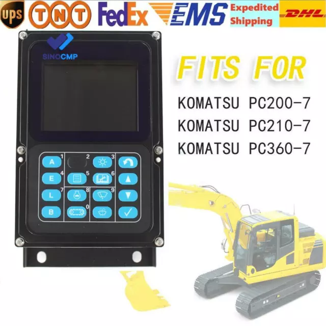 Excavator Monitor Display Panel For Komatsu PC200-7 PC210-7 PC360-7 PC160LC-7