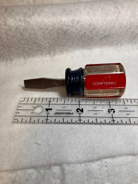 Craftsman - 4151 A WF- 1/4" Flathead Slotted Stubby Screwdriver - Made in USA