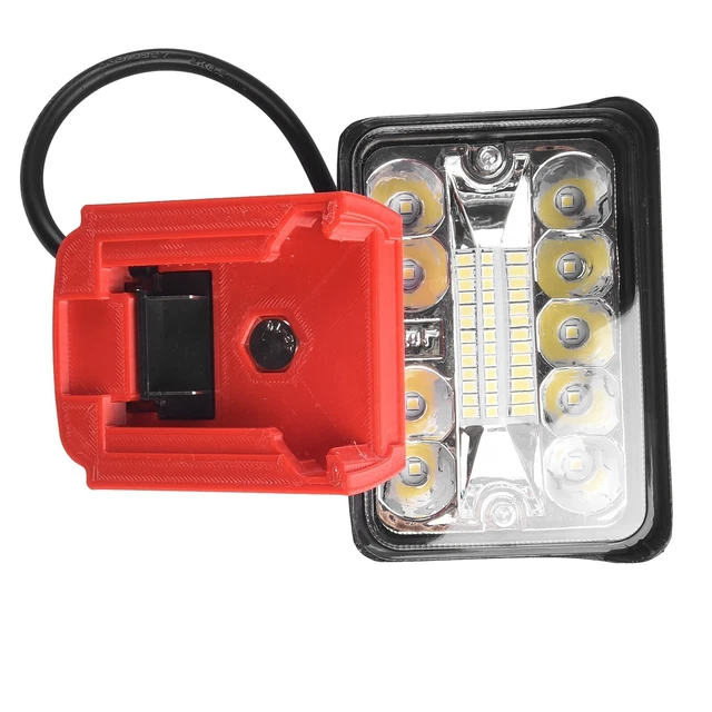 Luce da lavoro LED professionale per Milwaukee 18V batteria alimentatore USB