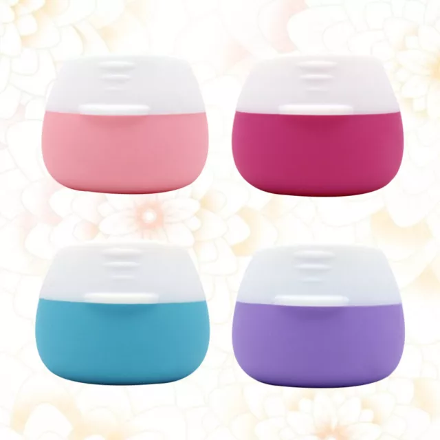 4 Pcs Cream Cosmetic Jars Storage Pots Travel Small Containers Leakproof