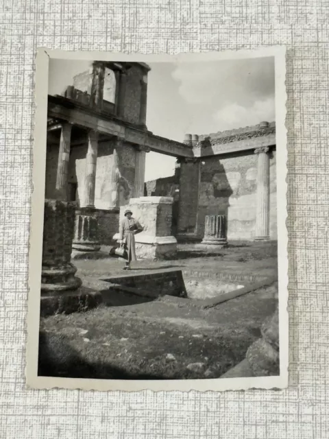 Foto Anni 30 SCAVI DI POMPEI 19/10/1933