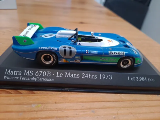 Minichamps Matra Ms670B Le Mans Winner 1973 1/43
