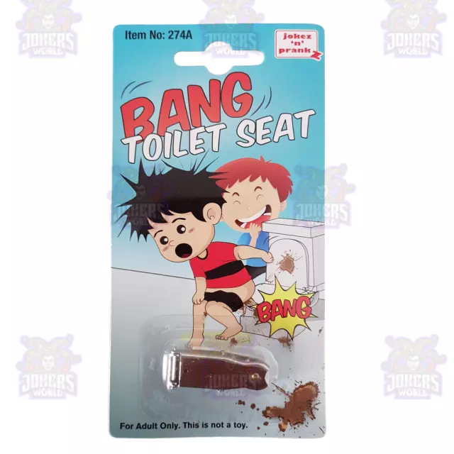 Bang Toilet Seat Detonator Classic Prank Joke Funny Novelty Gag Trick Hilarious