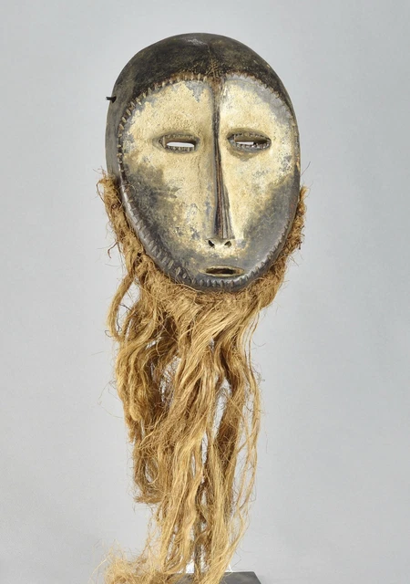 Large LEGA Wood idimu African Mask Bwami Cult Congo Zaire DRC Tribal Art 1551