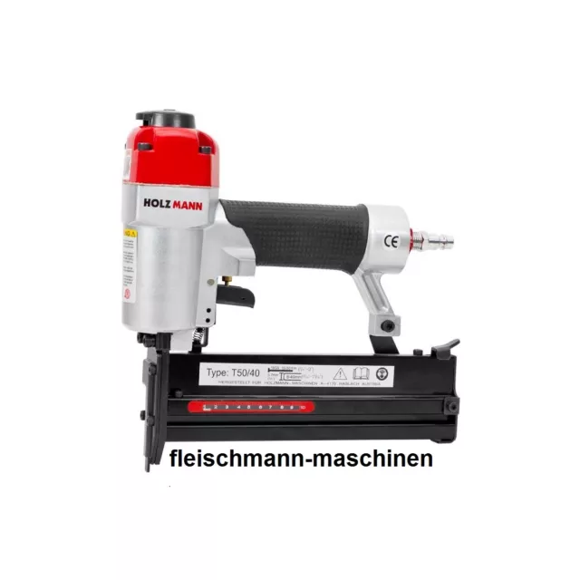 Holzmann Kombi Druckluft Nagler Tacker Klammergerät Kombinagler T5040