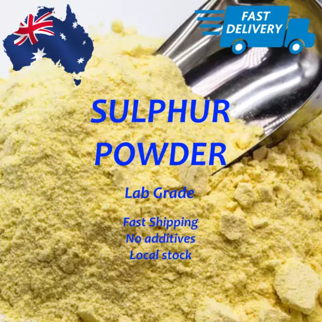 Premium Sulphur (Sulfur) Powder 99.5% PURE AU Seller FREE FAST SHIPPING