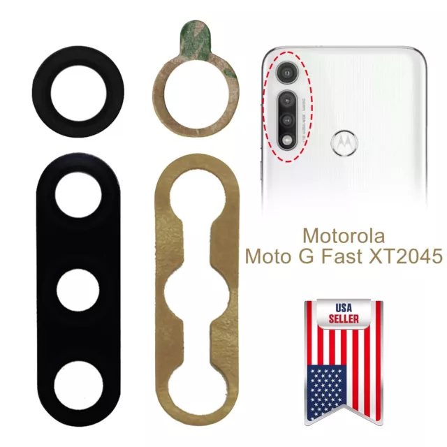 Rear Back Camera Lens Glass Cover Replacement For Motorola Moto G Fast XT2045