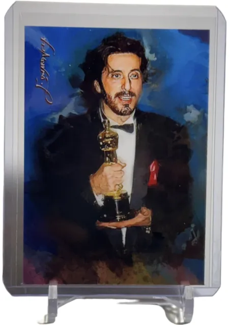 Al Pacino Limited Art Card No. 7 #6/50 Auto Signed by Edward Vela W/Top Loader