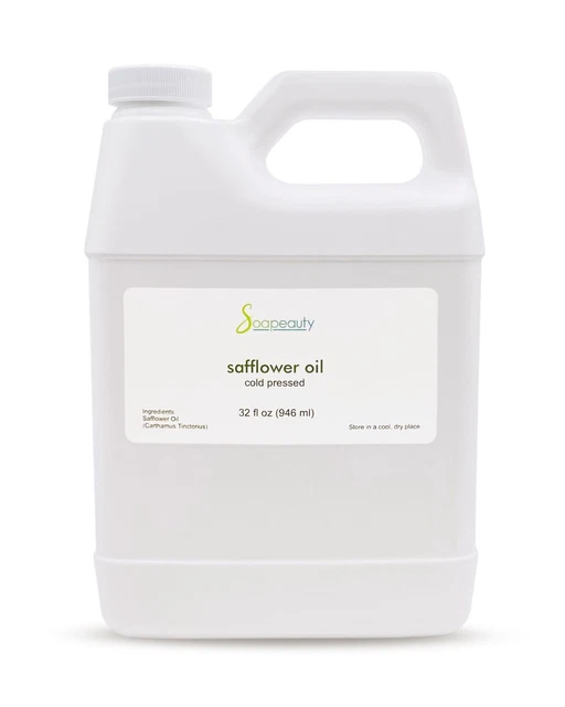 Aceite De Cártamo Alto Oleico Prensado En Frío Premium 100% Puro 32 Oz