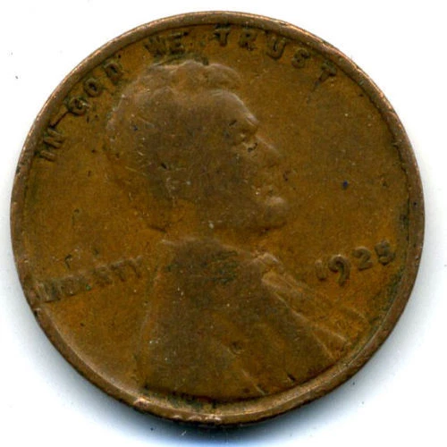 1925 P WHEAT PENNY 1 Cent KEY DATE US CIRCULATED ONE LINCOLN RARE CENT COIN#674