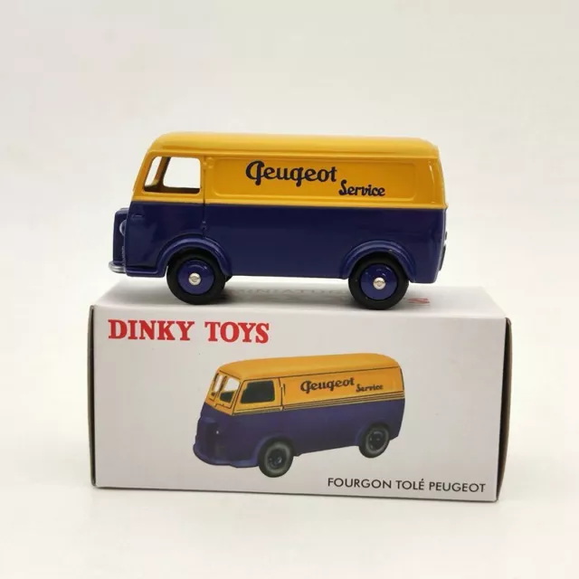 Atlas 1:43 Miniatures Dinky Toys 25B Peugeot Fourgon Tole D.3.A Yellow Diecast