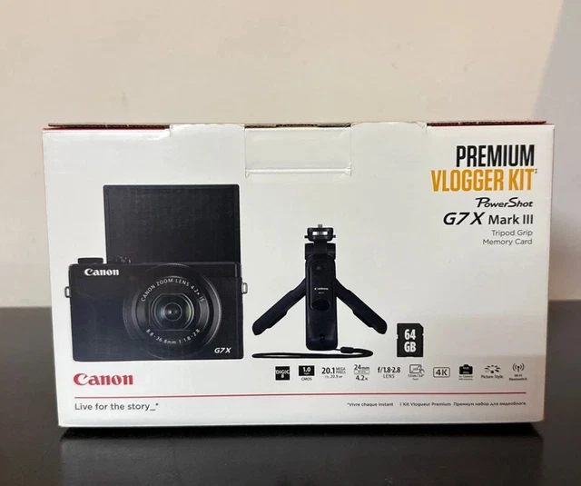 Canon PowerShot G7 X Mark III Black - Battery kit Canon PowerShot G7 X Mark III Black - Battery kit