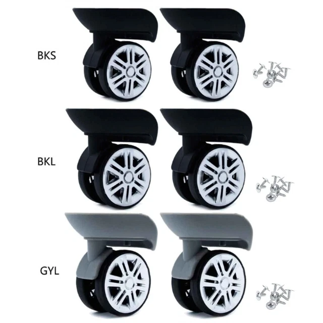 A65 Trolley Casters Replacement Heavy Duty for Luggage Box Suitcase 360° Swivel