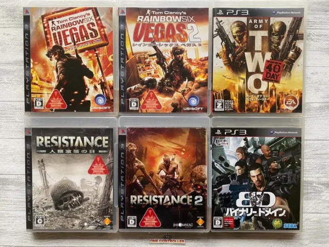 SONY PS3 Vegas 1  2 & Resistance 1 2 Army of Two & Binary Domain set from Japan