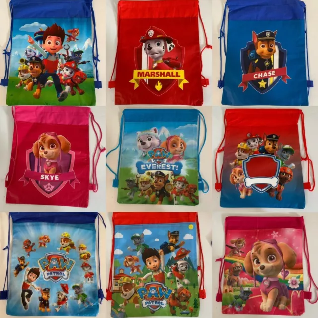 Cute Cartoon Drawstring Bag Library School Bag Children kids Nonwoven Backpack