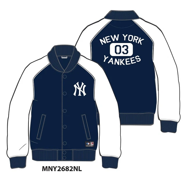 Felpa Majestic Mny2682 Letterman Track  New York Yankees