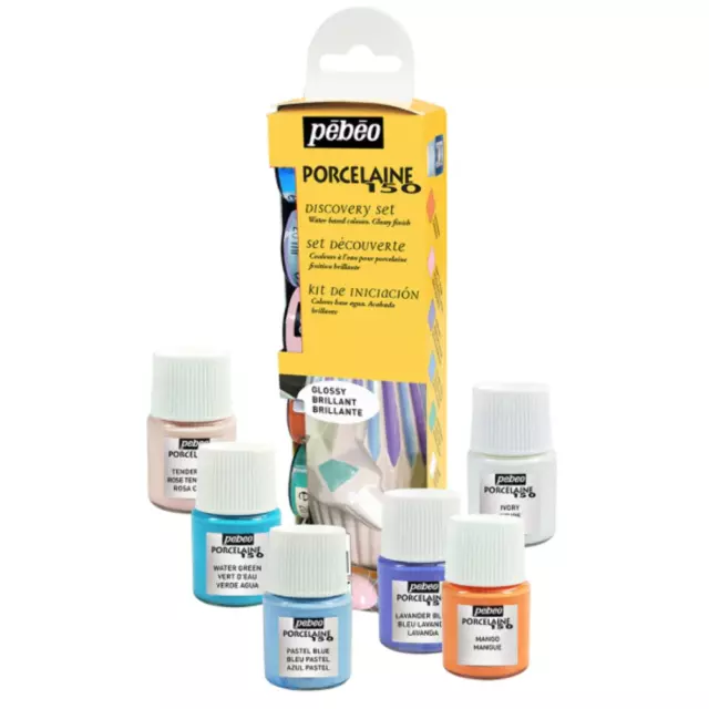 Pintura de tiza mate Pebeo 150 porcelana Pebeo iniciación 6x20 ml