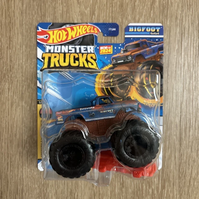 HOT WHEELS MONSTER Trucks New For 2024! Big Foot 4x4x4 by Mattel 12.90