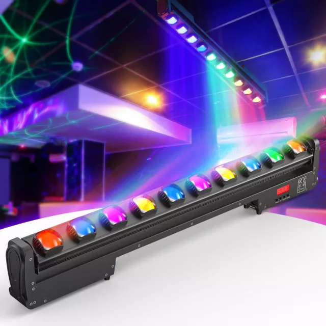 250W Moving Head DMX Lichtleiste 10 LEDs RGBW 150° Drehbar Bühnenbeleuchtung DJ 2